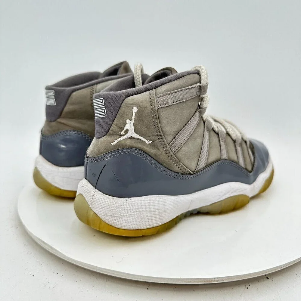 Nike Air Jordan 11 Youth Size 4Y Women 5.5 378038-005 Cool Grey Training Shoes